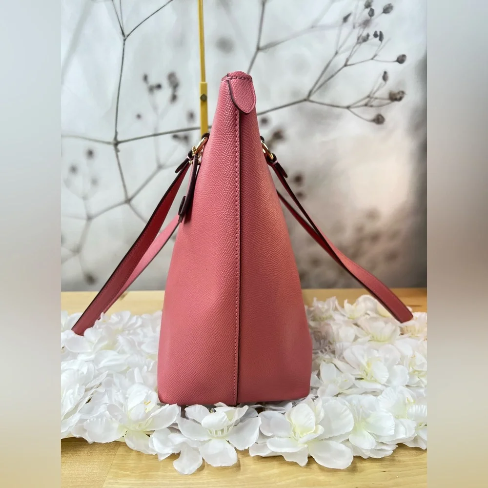 Coach Gallery Tote Shoulder Bag In Pink Taffy with Gold Accents - Picture 13 of 14